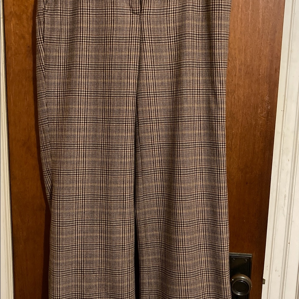 H&M Houndstooth Plaid Slacks Size 8